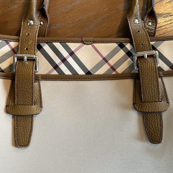 Burberry novacheck canvas tote bag COA - Picture 15 of 17